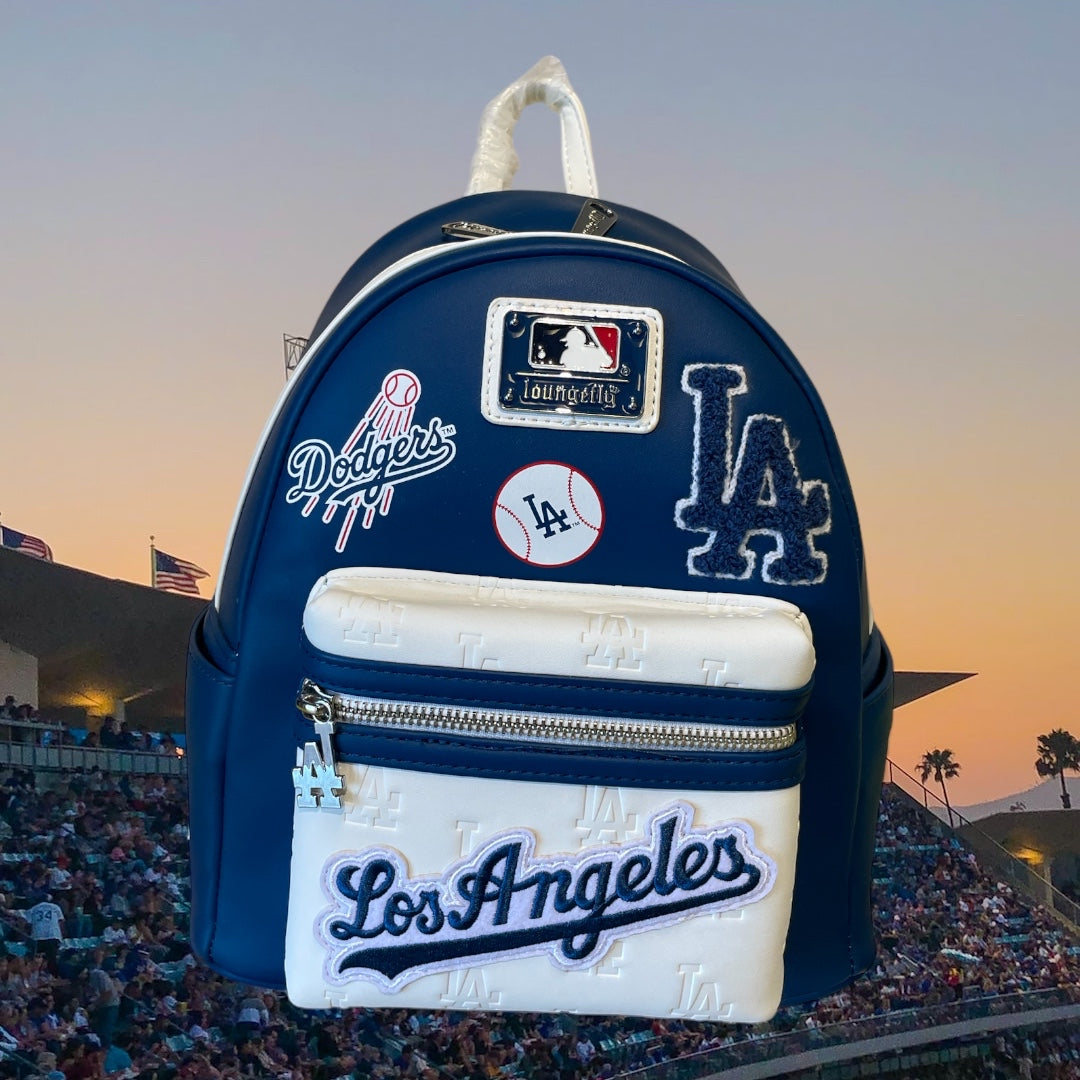 dodgers loungefly mini backpack MLB LA Dodgers Patches Mini Backpack – Silver Co. + Melbourne