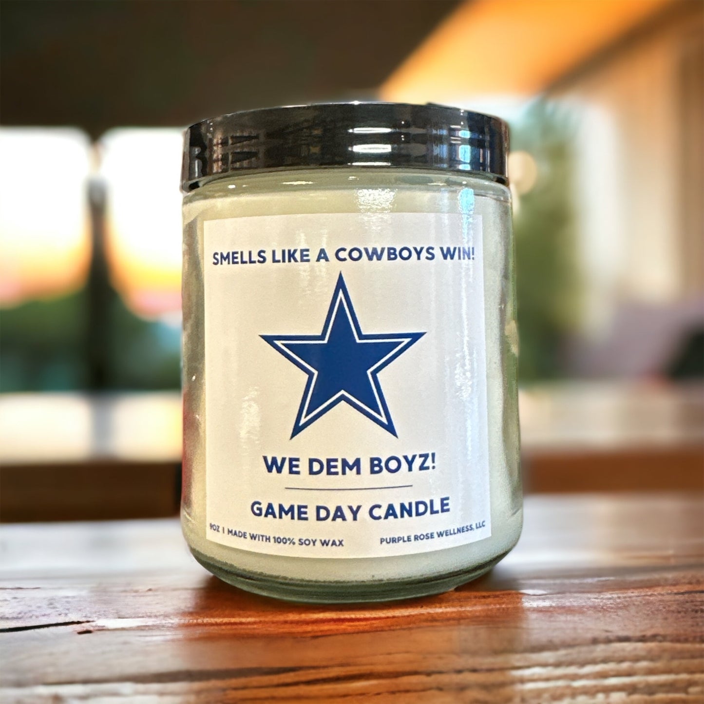 Dallas Cowboys Football Candle