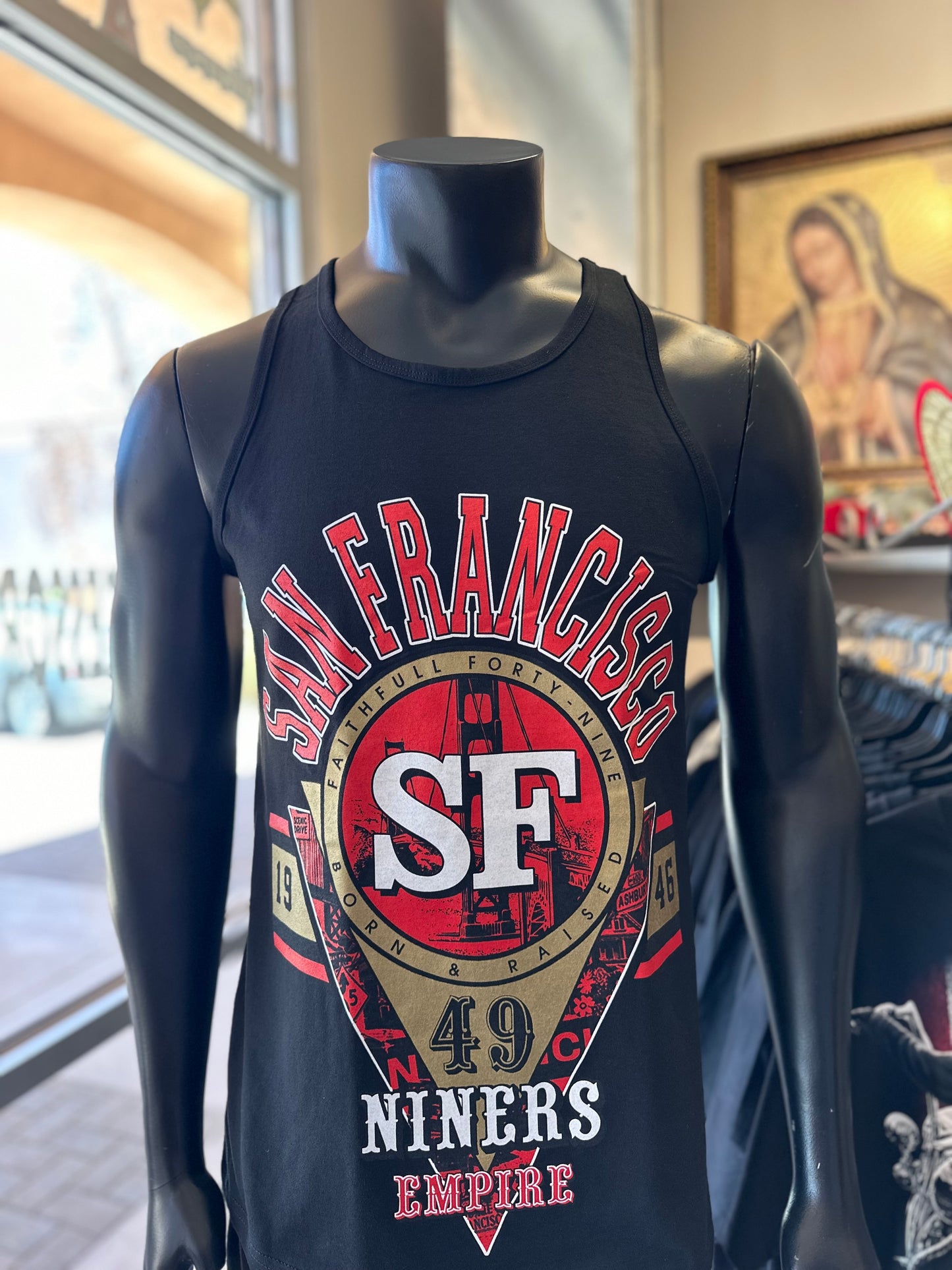 San Francisco 49ers Empire Tank Shirt (Black)