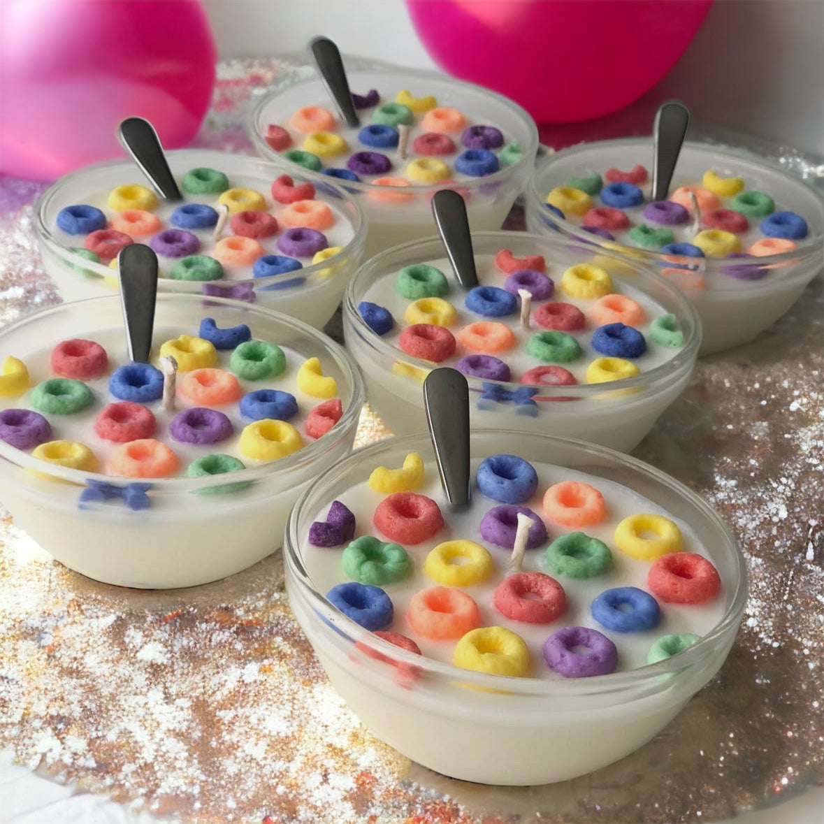 Fruit Loops w/ Spoon Candle