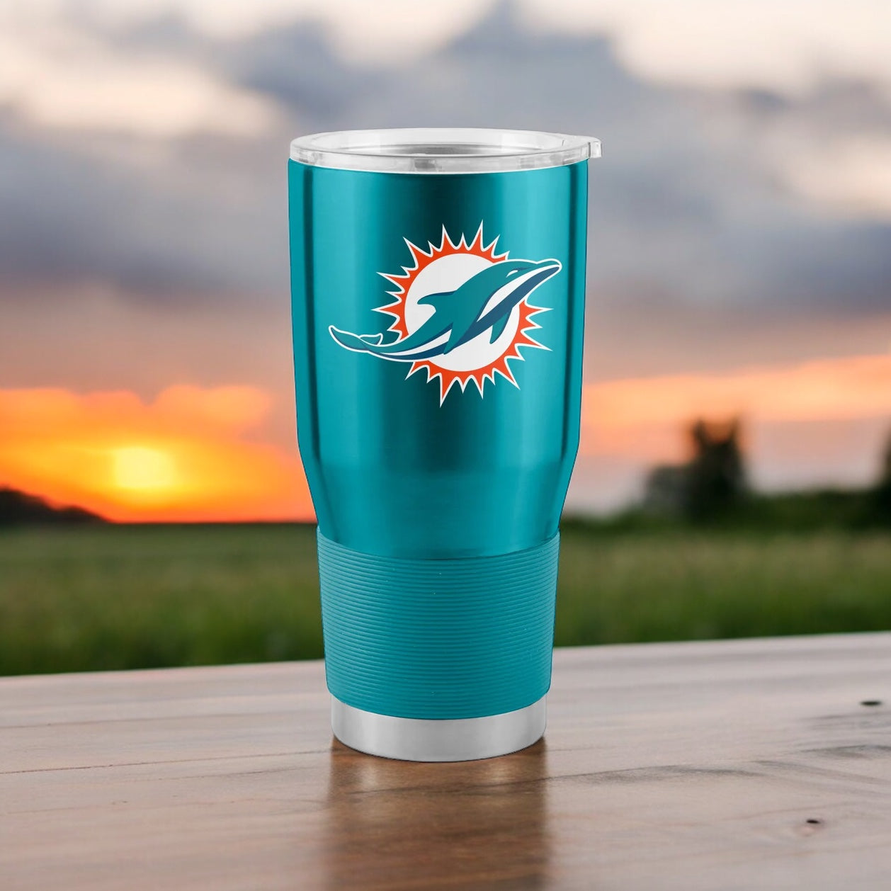Miami Dolphins 30oz Gameday Stainless Tumbler