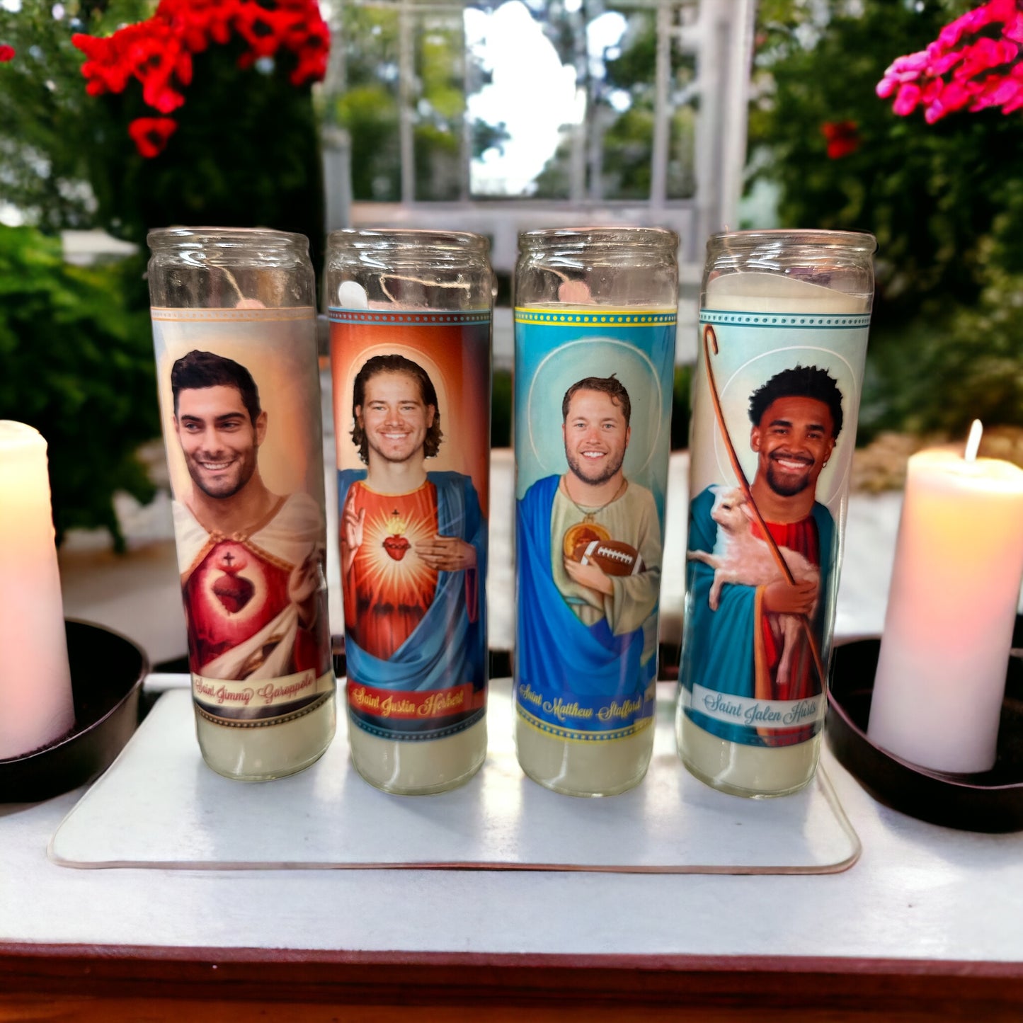 NFL FOOTBALL PLAYERS SAINT CANDLE