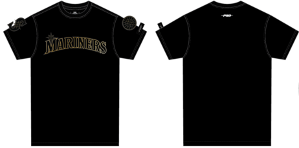 SEATTLE MARINERS BLACK & GOLD SHIRT