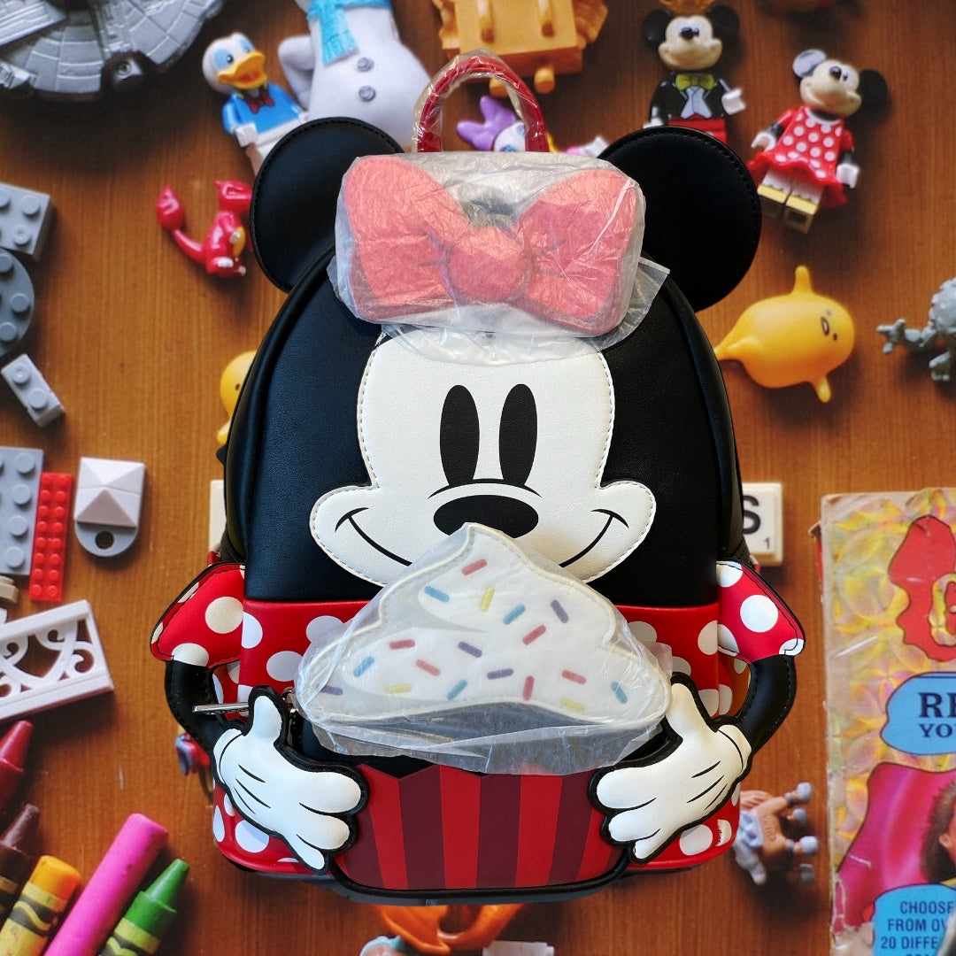 Loungefly Disney Minnnie Mouse Oh My Cosplay Treats Womens Double Strap Shoulder Bag Purse