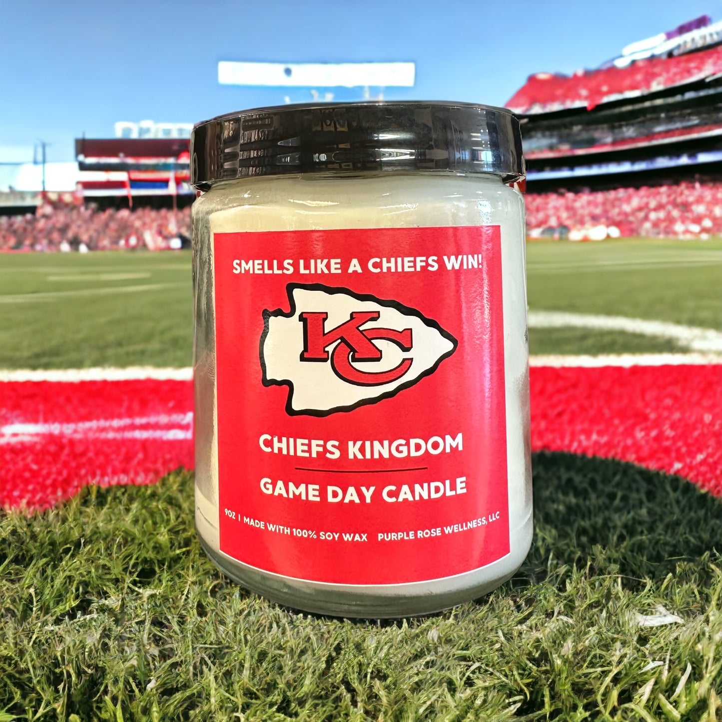 Kansas City Chiefs Football Candle