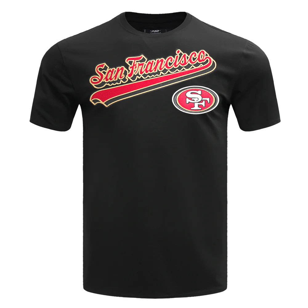 NFL SAN FRANCISCO 49ERS SCRIPT TAIL TEE