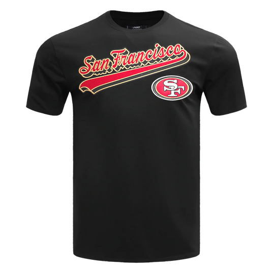 NFL SAN FRANCISCO 49ERS SCRIPT TAIL TEE