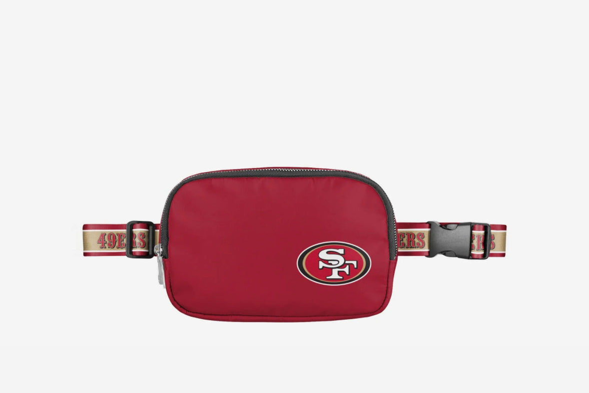 49ers Small NFL Unisex-Adult NFL Team Color Crossbody Belt Bag