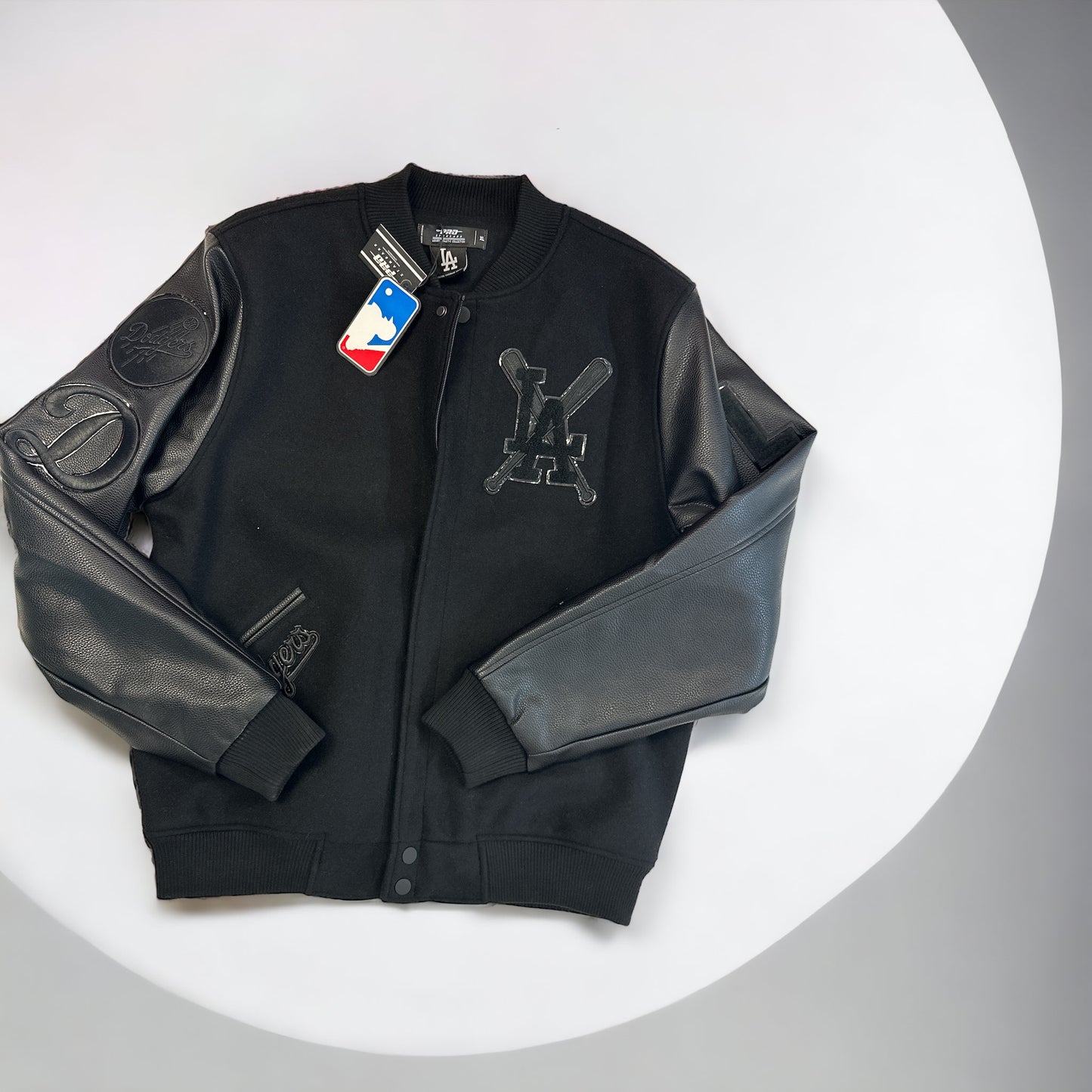 DODGERS TRIPLE BLACK VARSITY JACKET