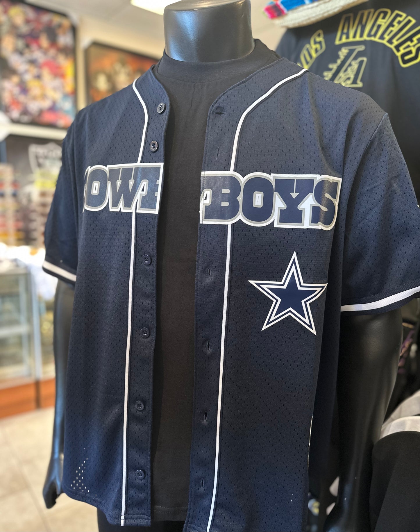 Dallas Cowboys Mesh Button Up Shirt