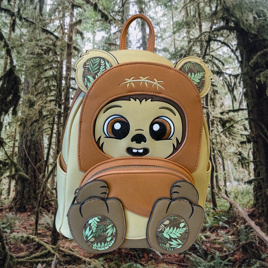 Loungefly Star Wars Wicket Ewok Footsie Cosplay Womens Double Strap Shoulder Bag Purse