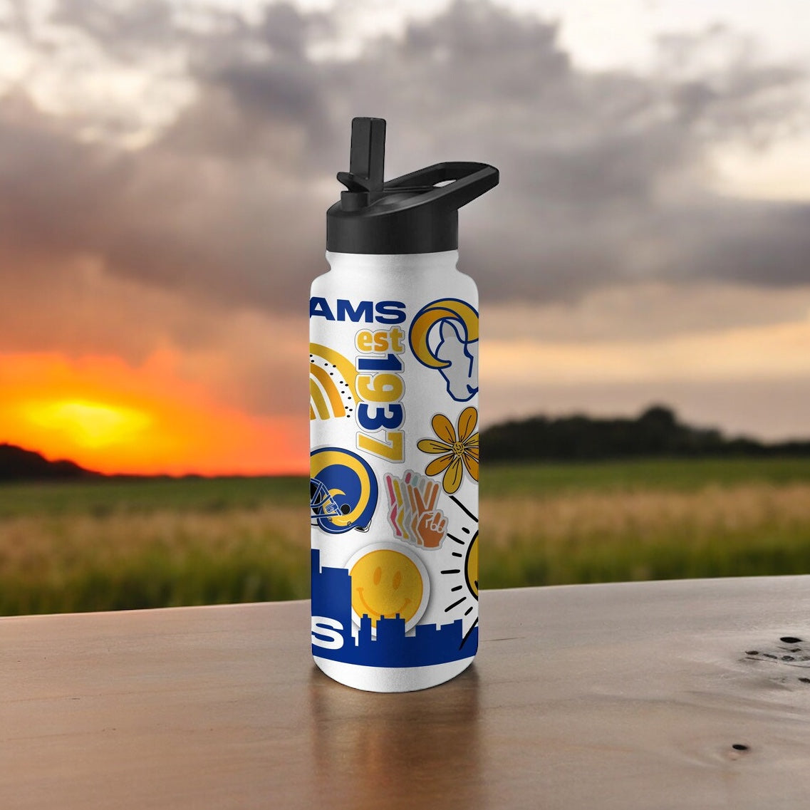 LA Rams Bottle