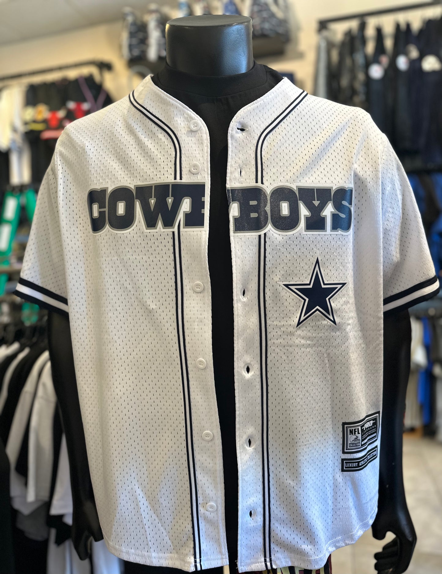 Dallas Cowboys Mesh Button Up Shirt