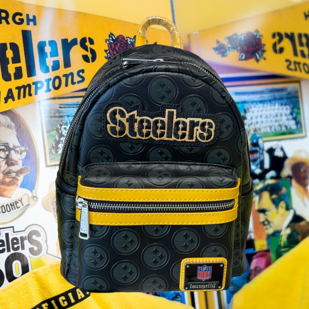 Loungefly NFL Pittsburgh Steelers Logo Mini Backpack