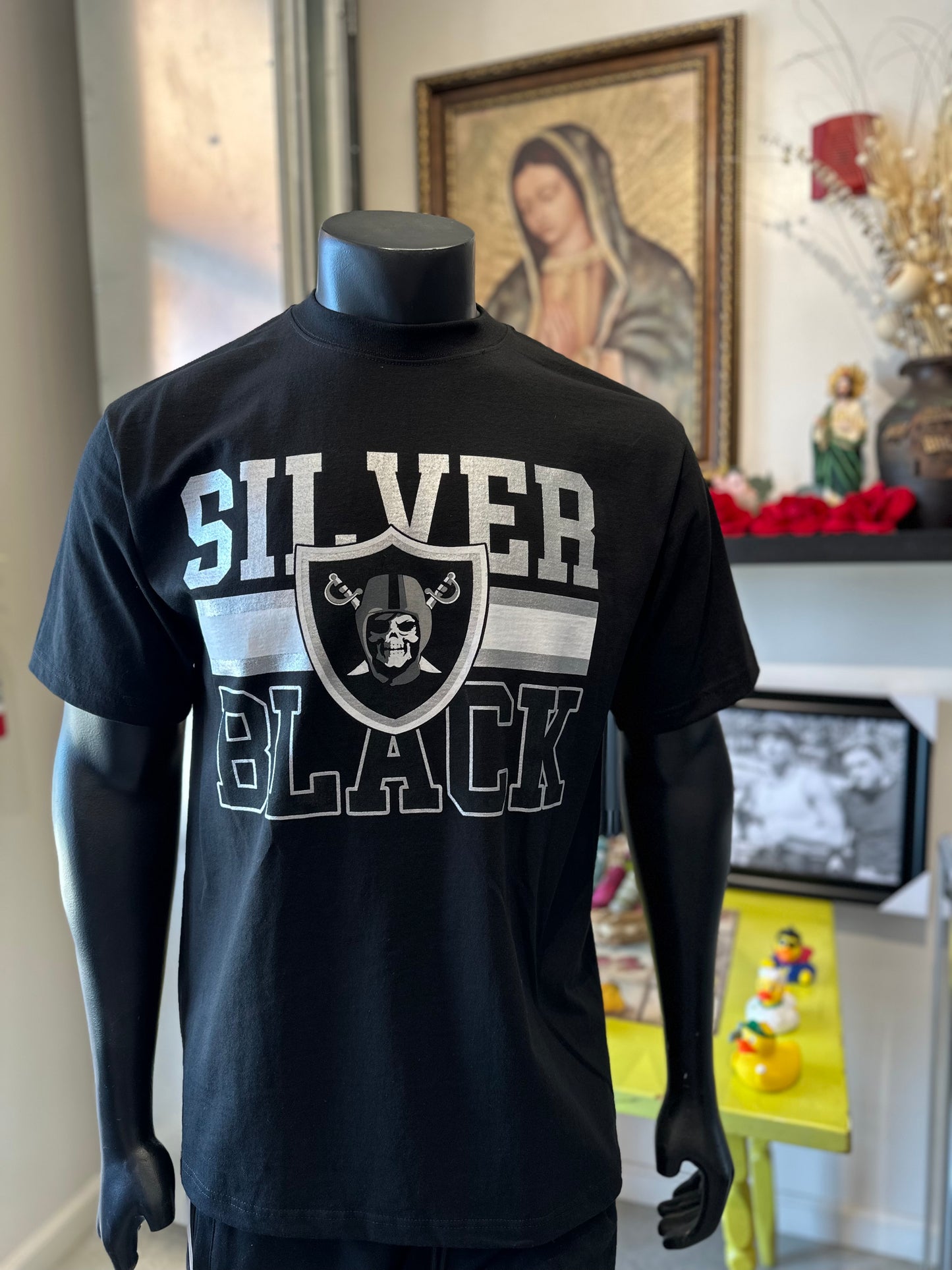 Silver Black Raiders Shirt