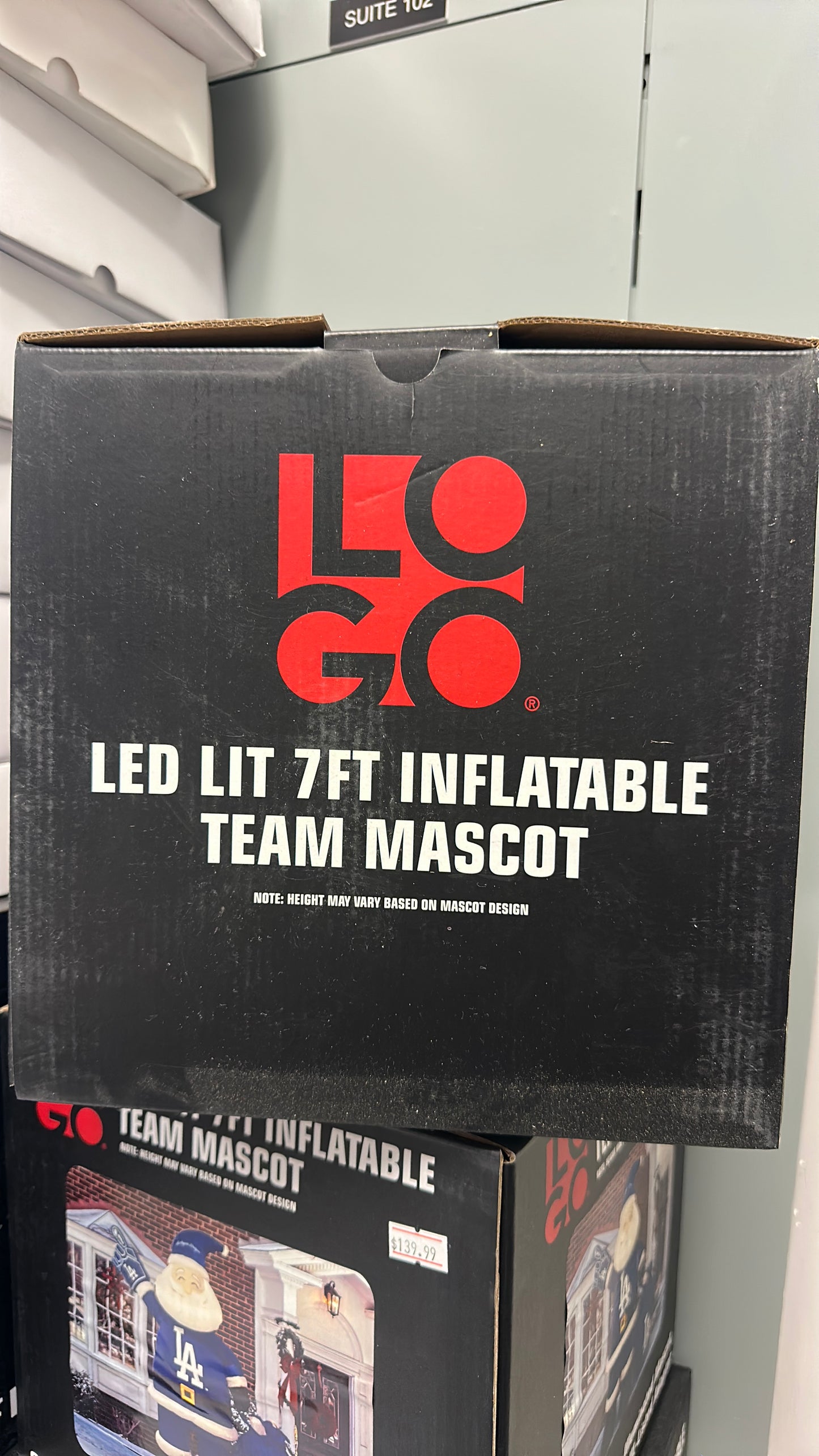 Los Angeles Baseball Dodgers Inflatable Santa 7 Ft Tall