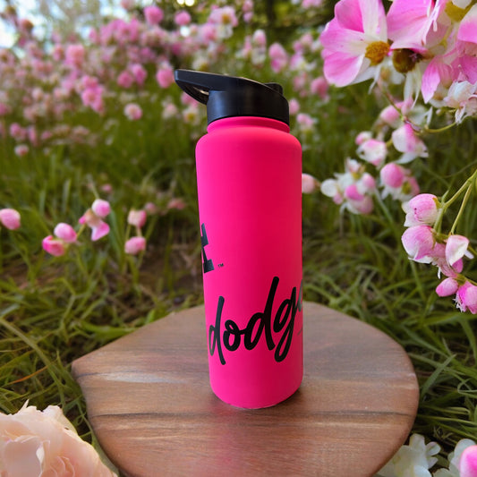 LA Pink Dodgers Bottle