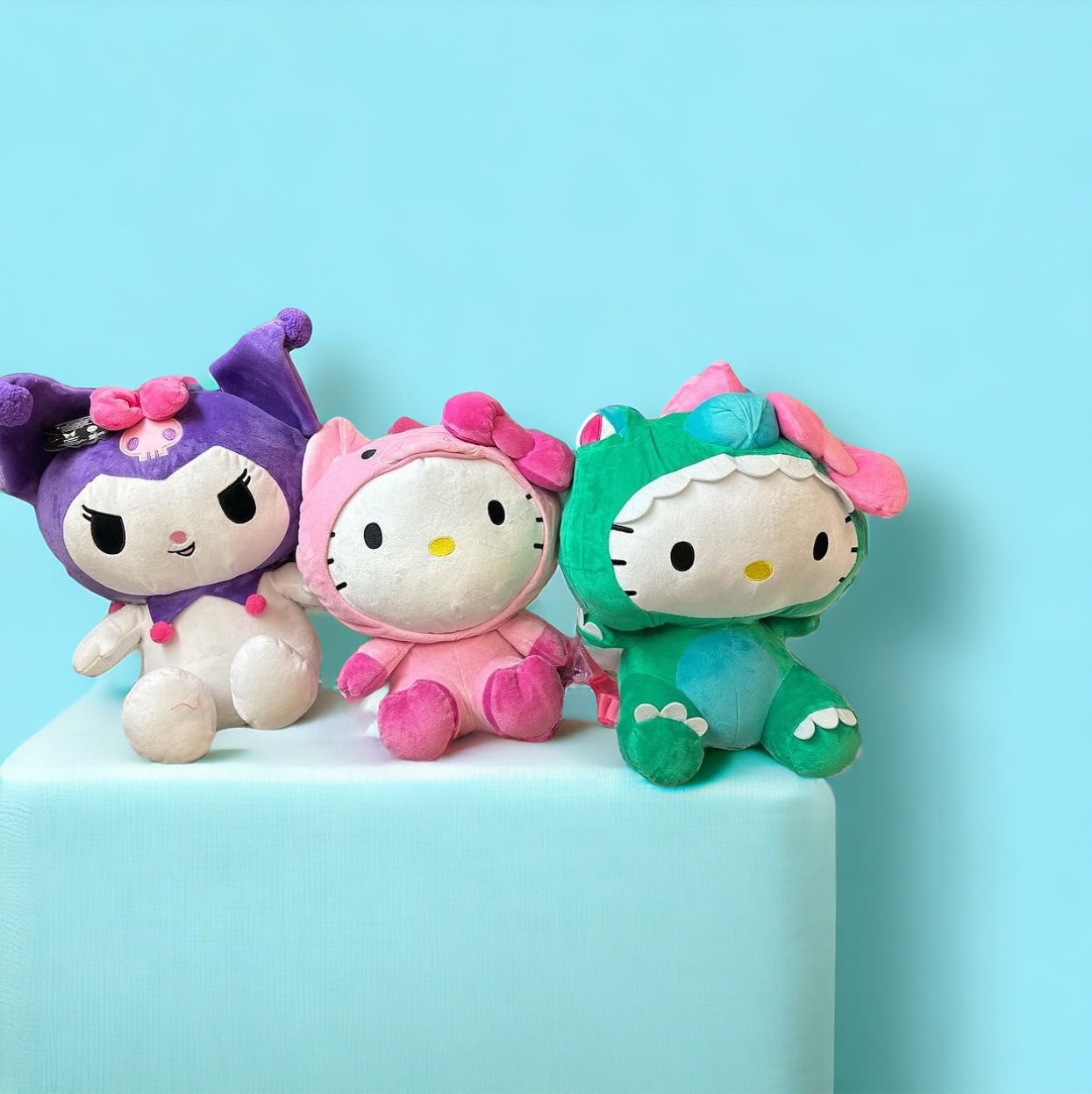 Sanrio and Friends Plushie Backpacks- KUROMI, Hello Kitty Dragon, My Melody, Keroppi, Cinnamroll Backpack