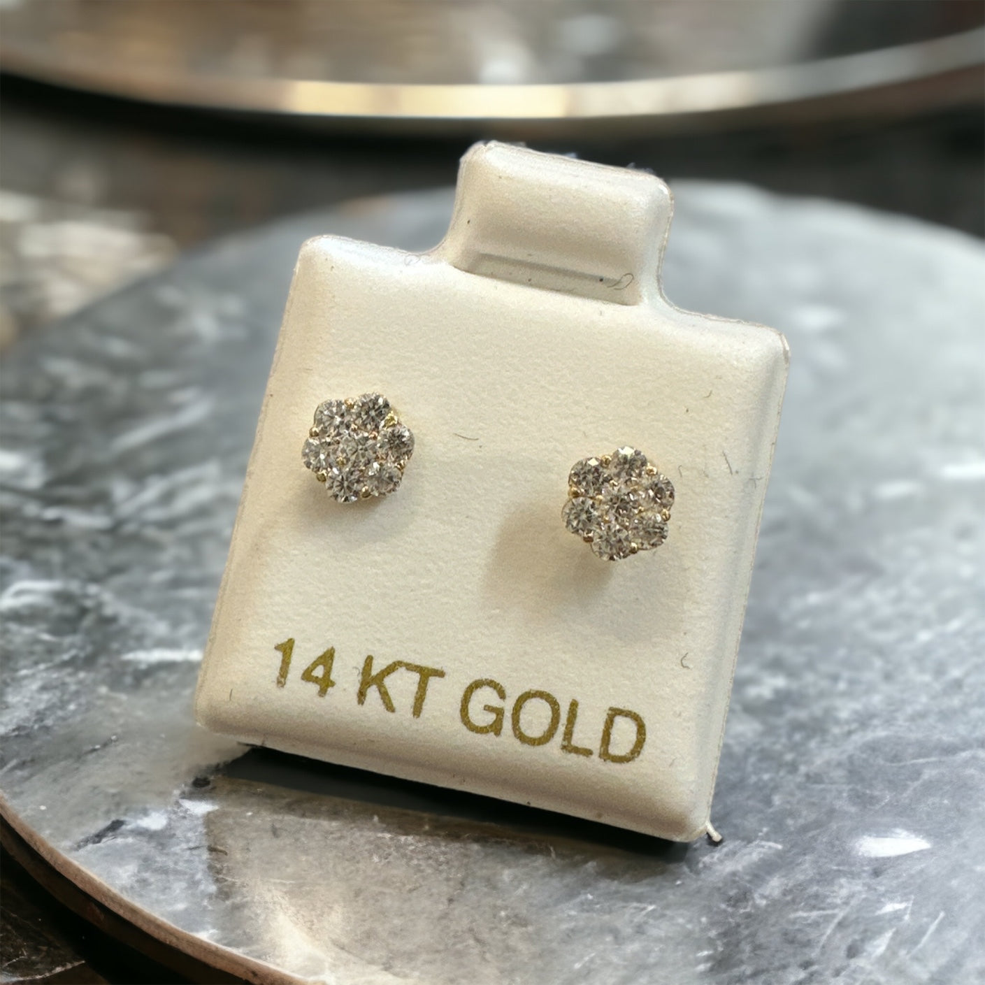 14K Gold Minimalism Earrings