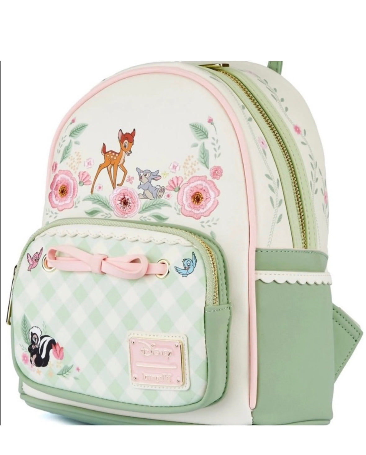 Loungefly Bambi Spring Time Gingham Mini Backpack