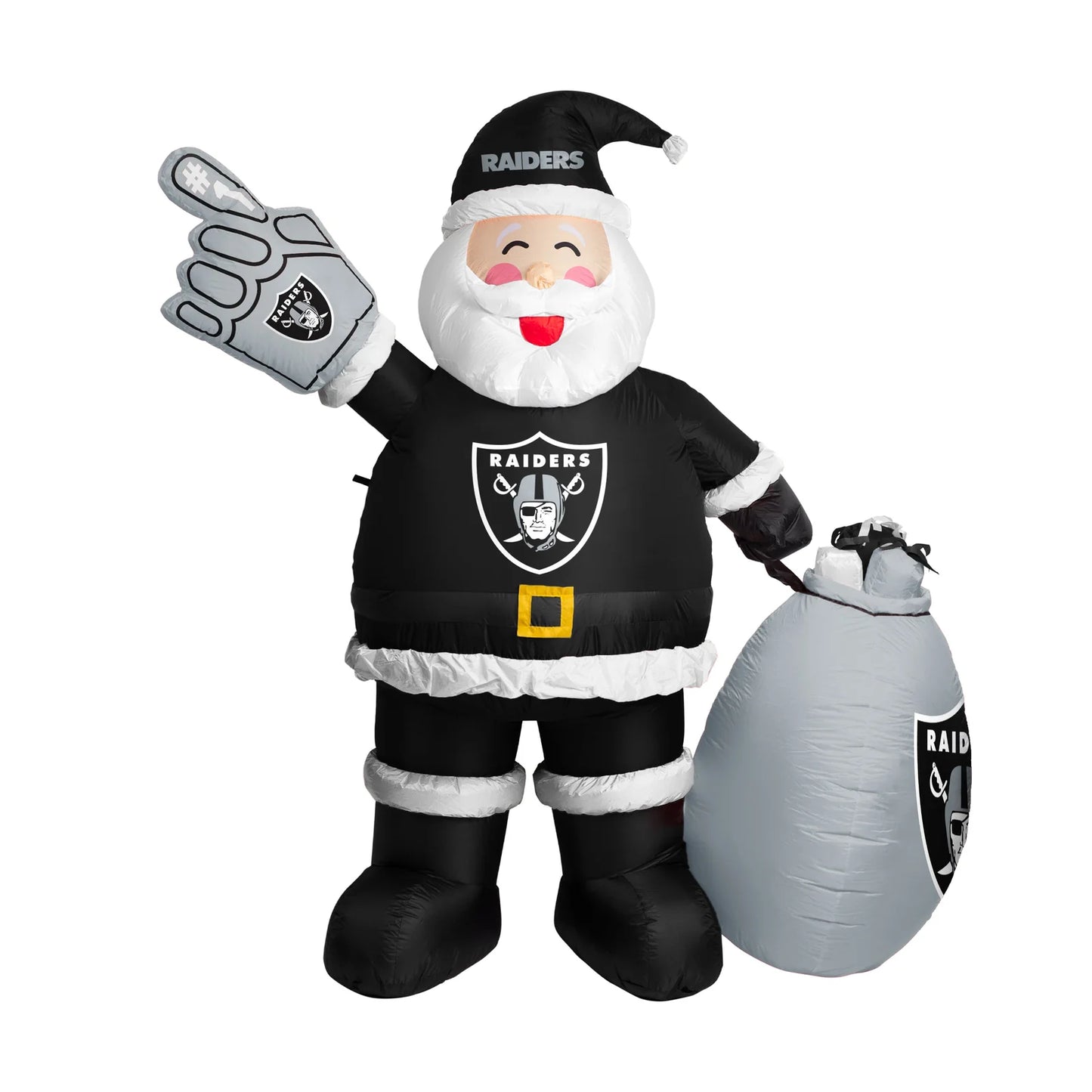 Raiders Inflatable Santa 7 Ft Tall