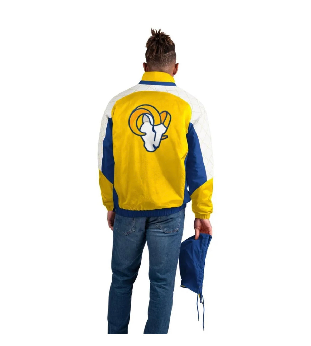 Los Angeles Rams NFL Gold Body Check Pull Over Hooded Jacket