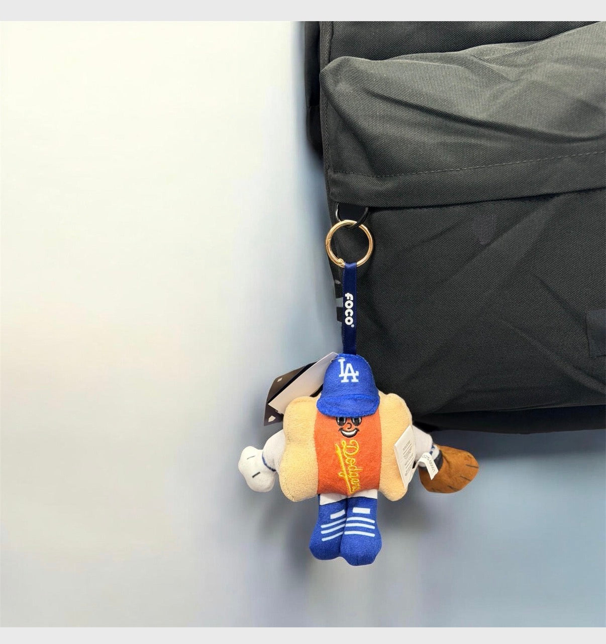 Los Angeles Dodgers Plush Food Bag Charm Keychain