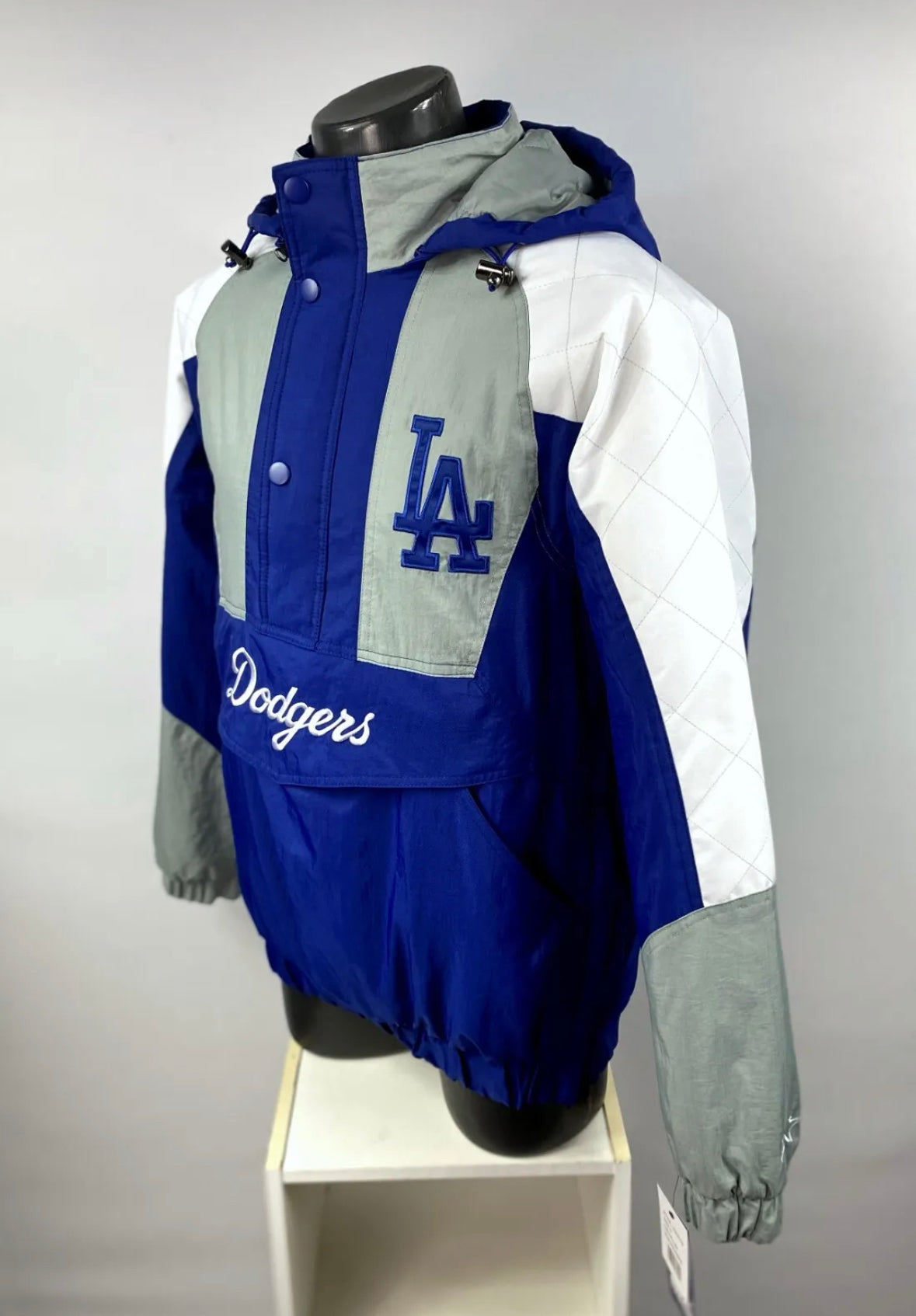 LOS ANGELES DODGERS Hooded Half Zip Jacket