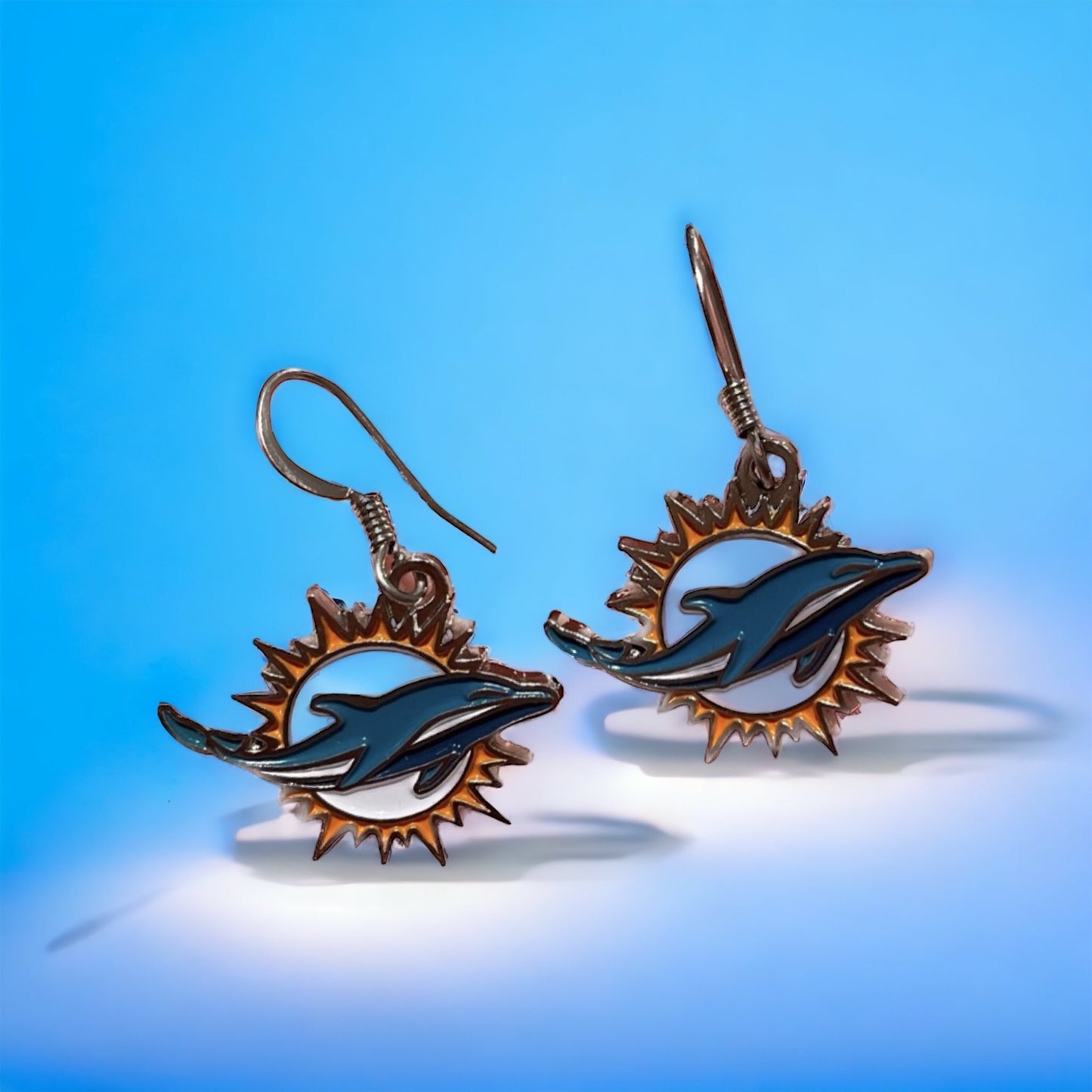 Raiders- Eagles- Dolphins Dangle Earrings