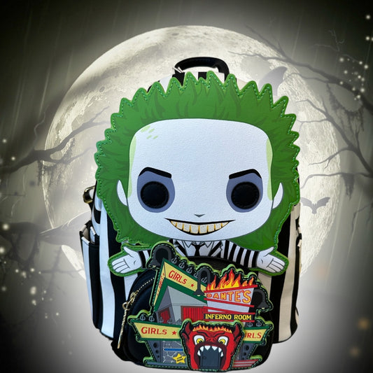 POP BY LOUNGEFLY BEETLEJUICE DANTE'S INFERNO MINI BACKPACK