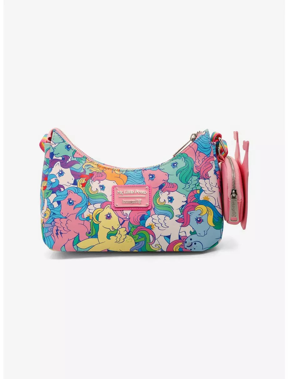 My Little Pony Large All-Over Print Crossbody Bag with Coin Bag