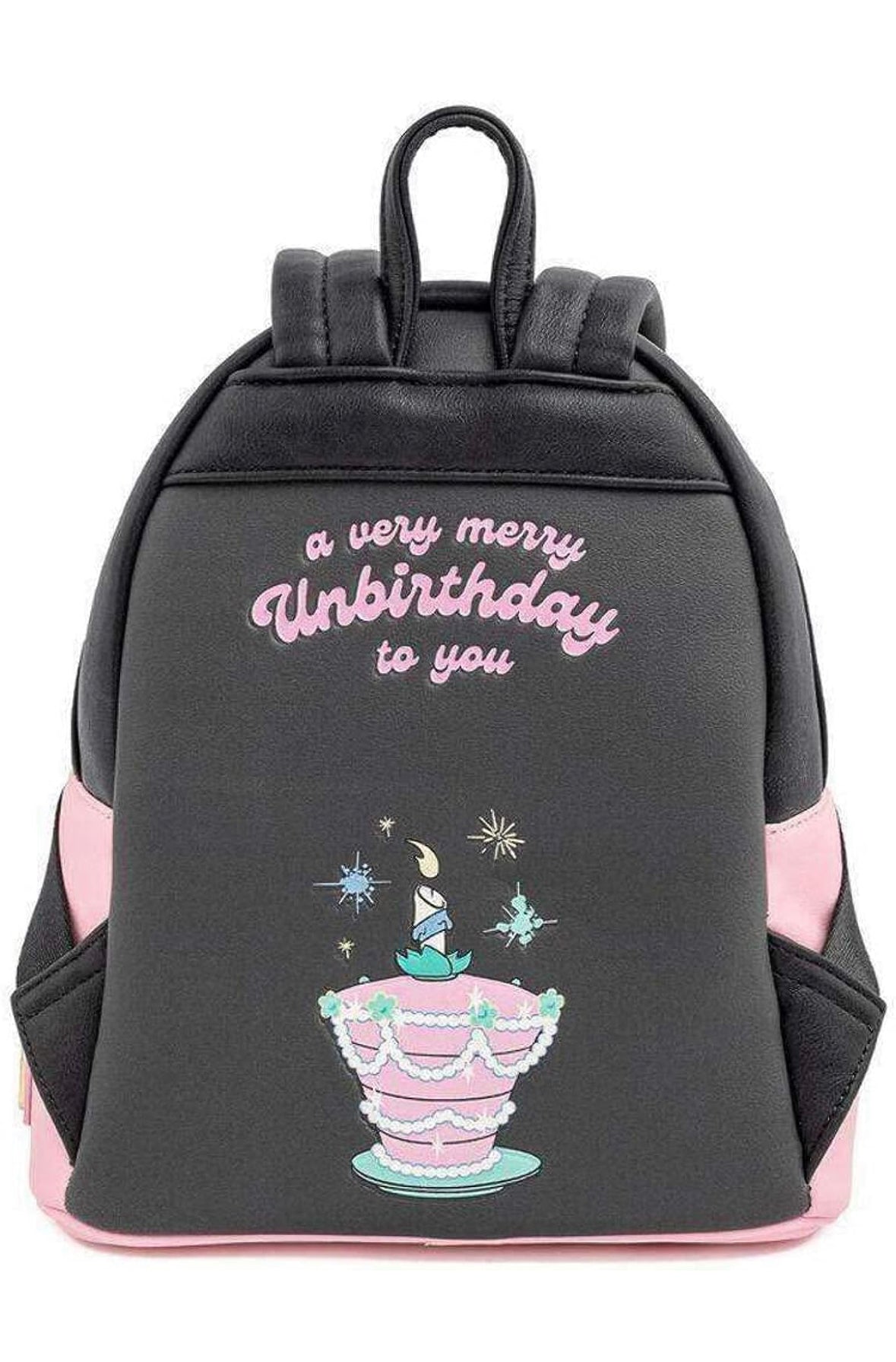 Loungefly Disney Alice in Wonderland A Very Merry Birthday To You Womens Double Strap Shoulder Bag Purse