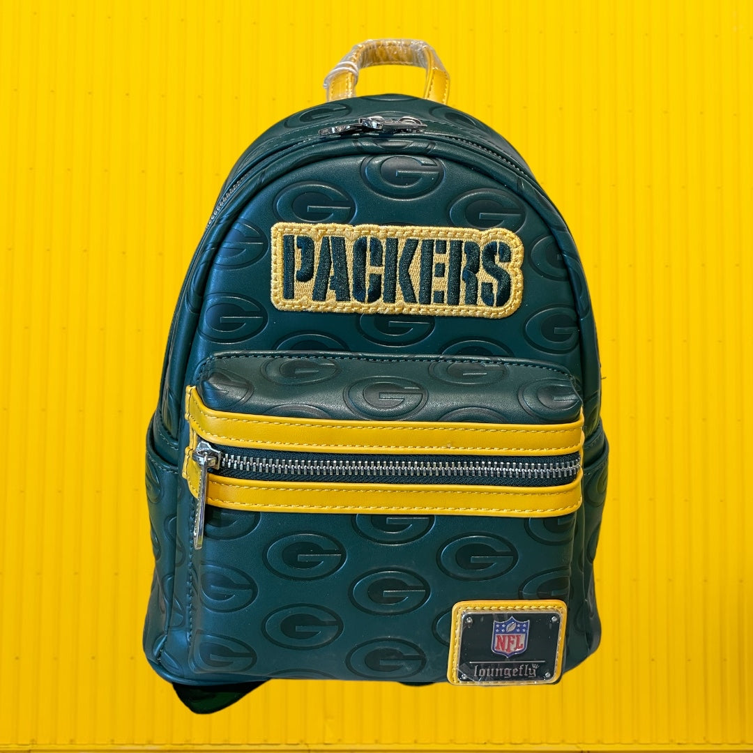 Loungefly NFL Greenbay Packers Logo Mini Backpack