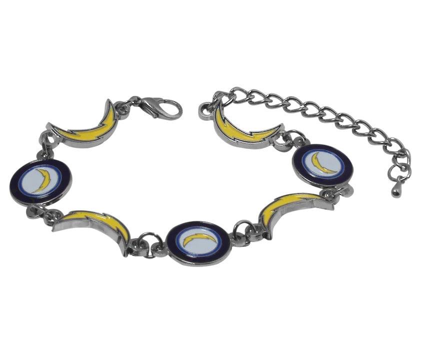 Chargers- Raiders charm link bracelet