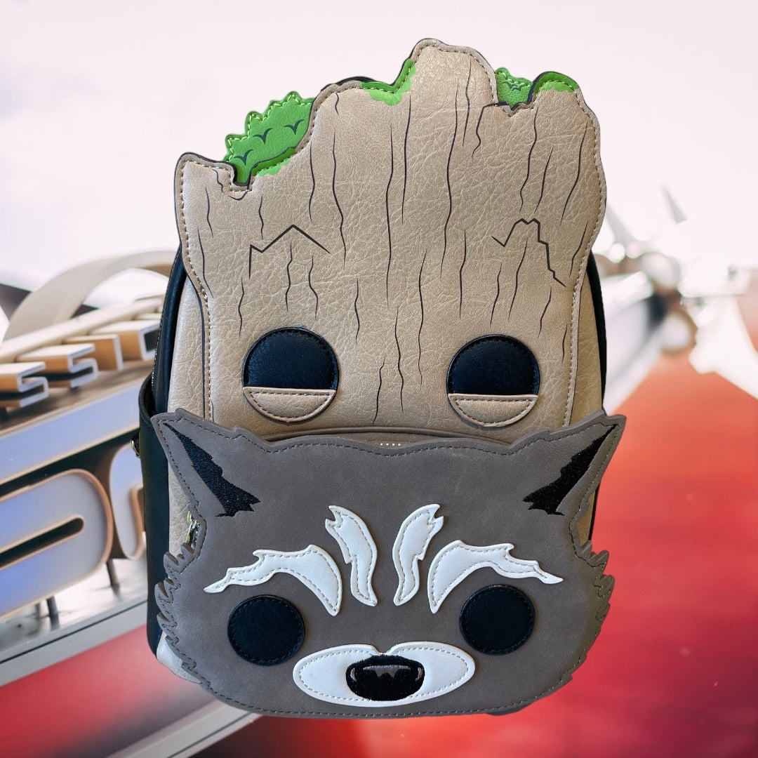 Pop! By Loungefly Marvel Groot and Rocket Mini Backpack Standard