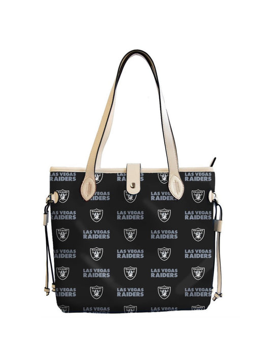 Raiders Pattern Purse Carry All Bag Tote