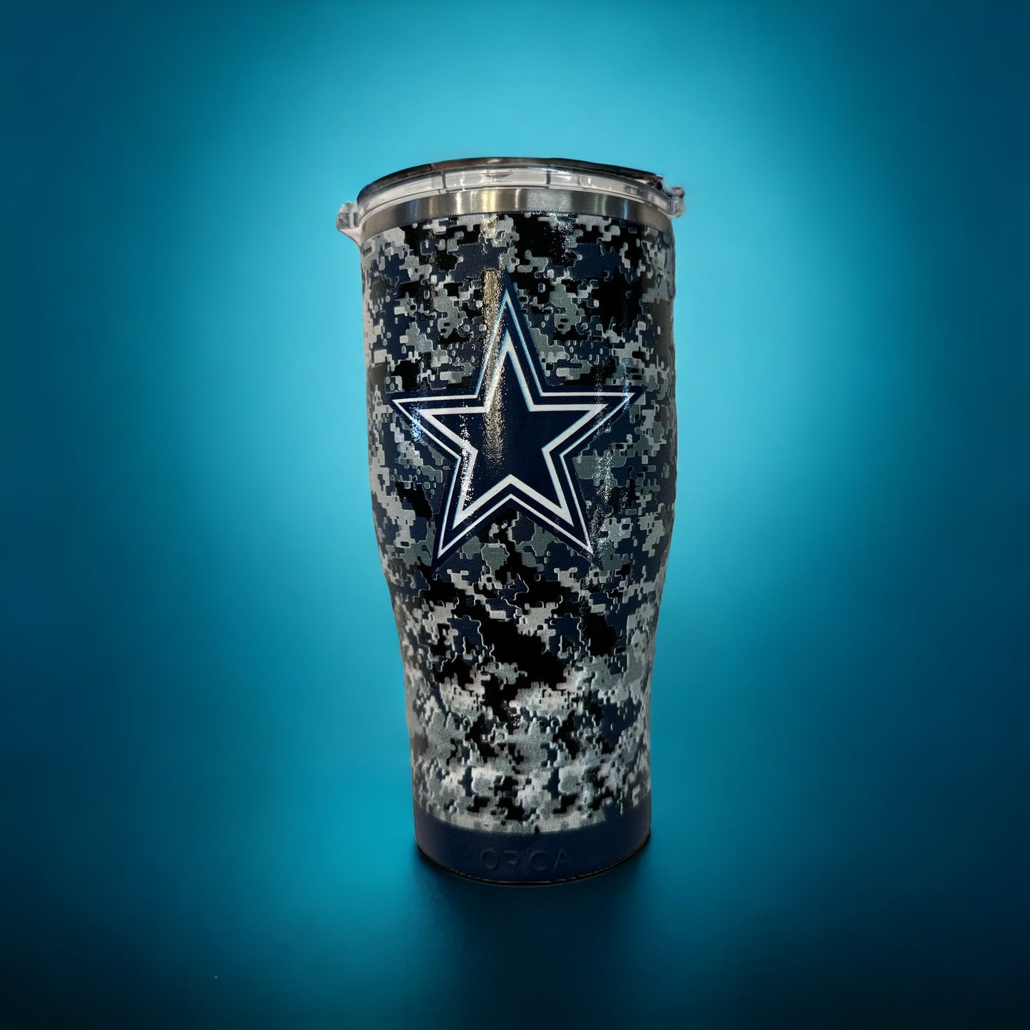 Orca Raiders-Cowboys-Steelers-Rams-LA Women Floral-Army Print Tumbler