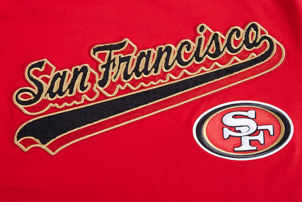 NFL SAN FRANCISCO 49ERS SCRIPT TAIL TEE