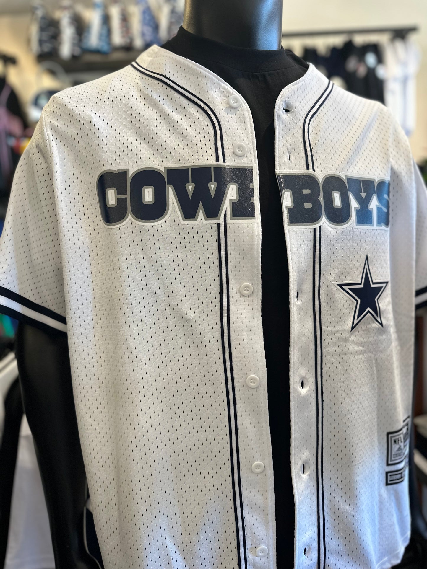 Dallas Cowboys Mesh Button Up Shirt