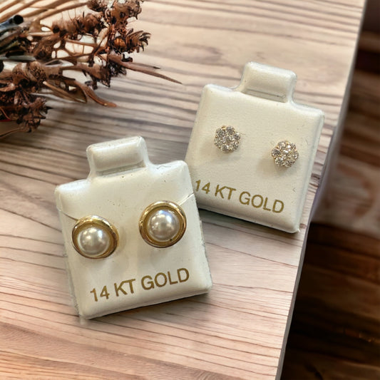 14K Gold Minimalism Earrings