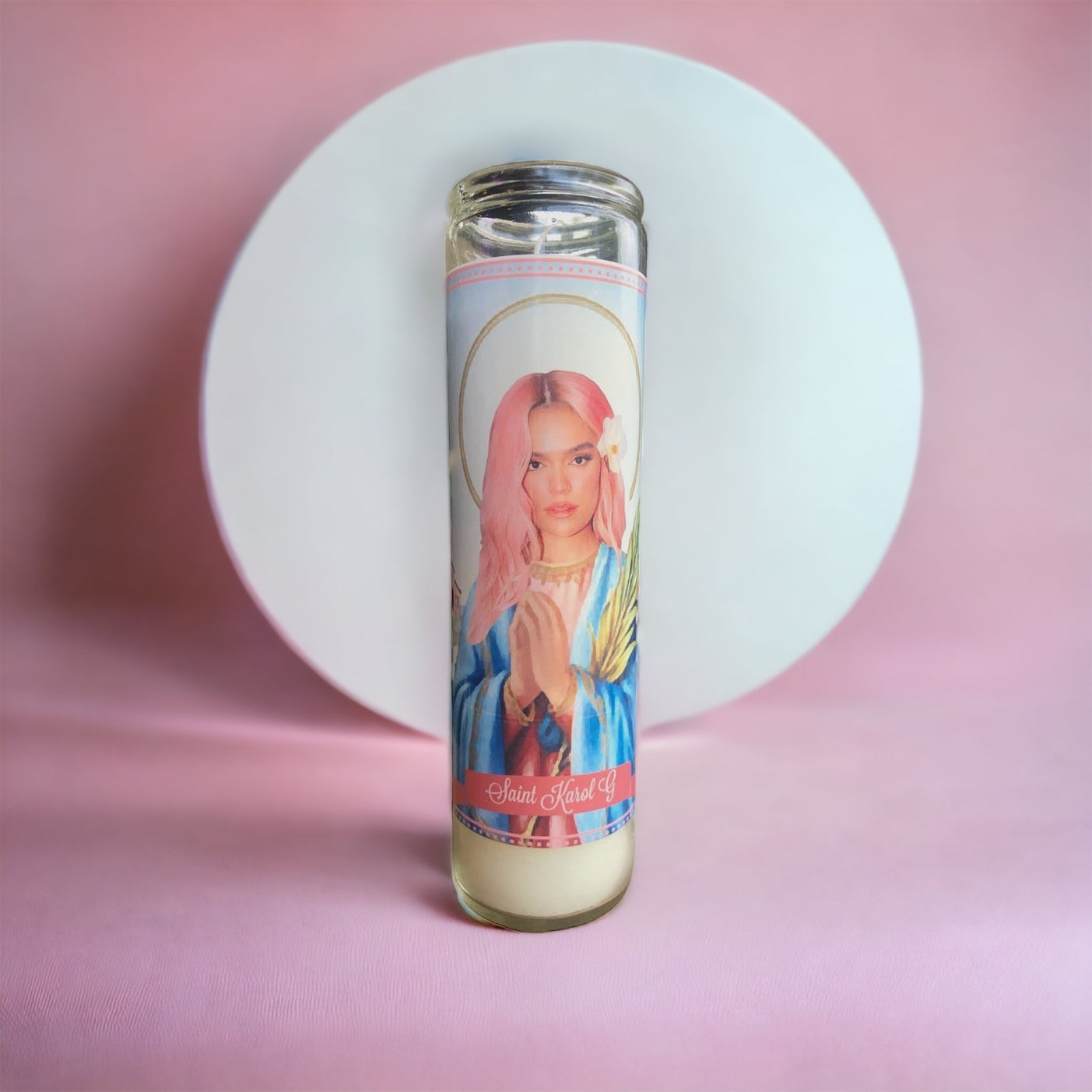 Karol G Devotional Candle