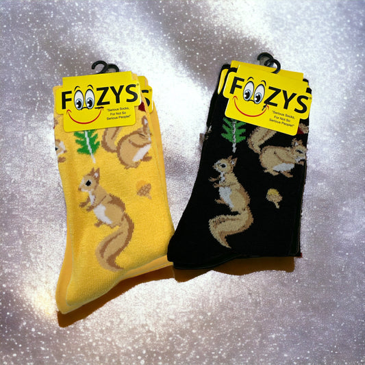 Animal Fans! - Squirrel Themed Novelty Socks