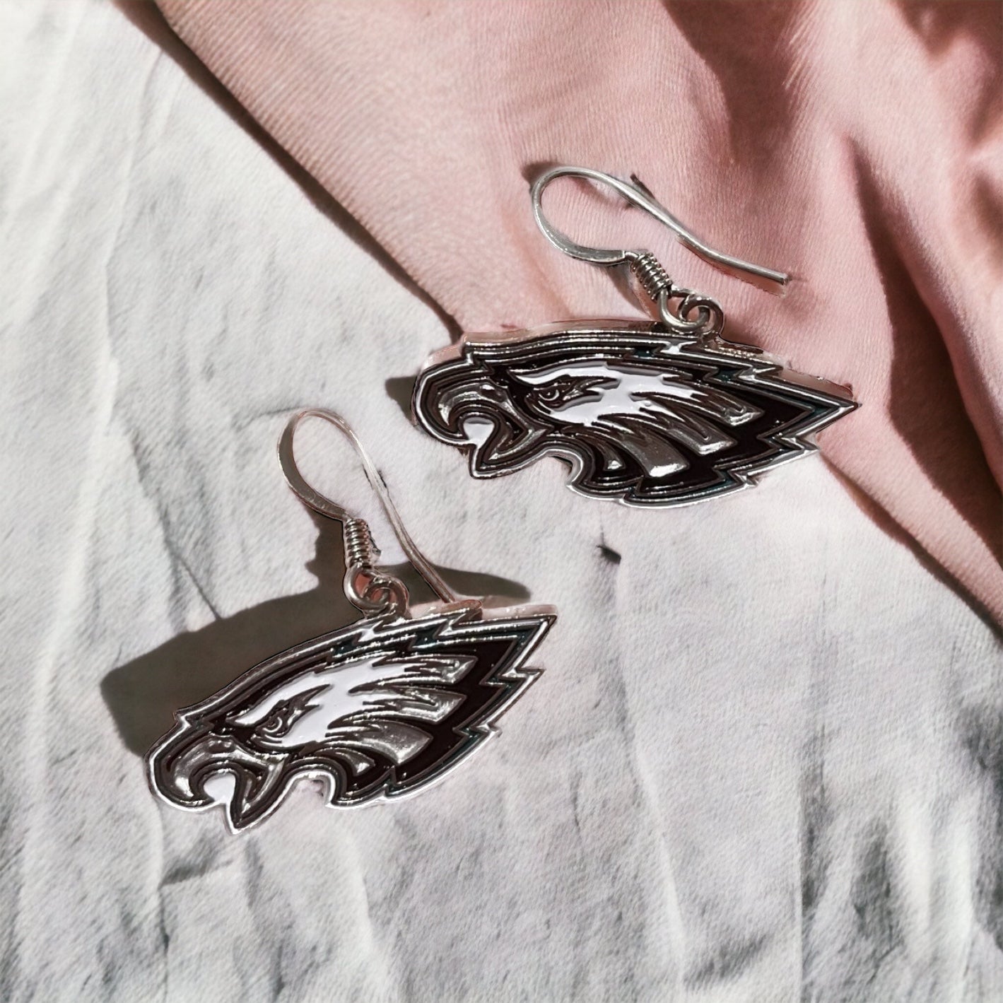 Raiders- Eagles- Dolphins Dangle Earrings