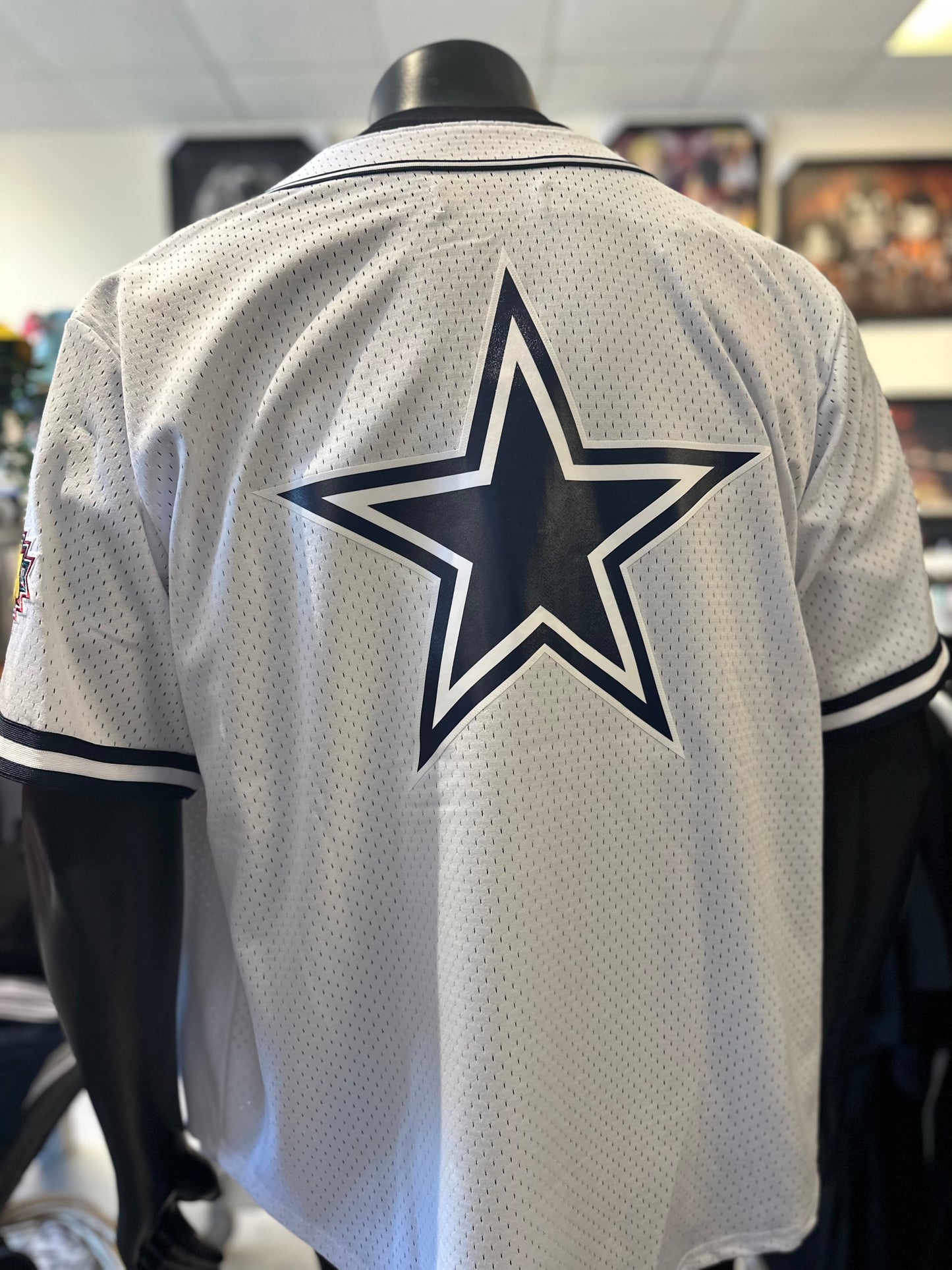 Dallas Cowboys Mesh Button Up Shirt