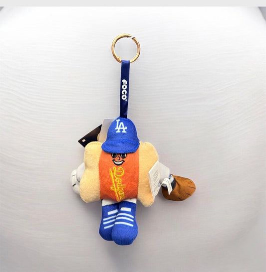 Los Angeles Dodgers Plush Food Bag Charm Keychain