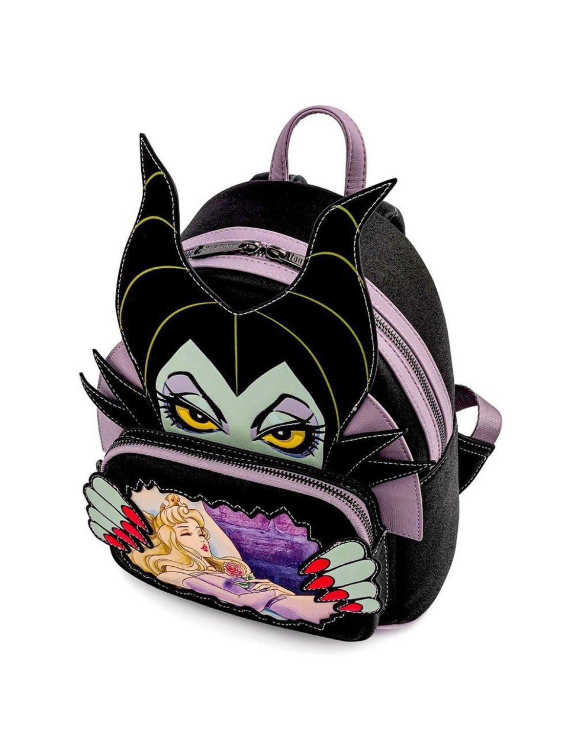 Loungefly Disney Villains Scene Maleficent Sleeping Beauty Womens Double Strap Shoulder Bag Purse