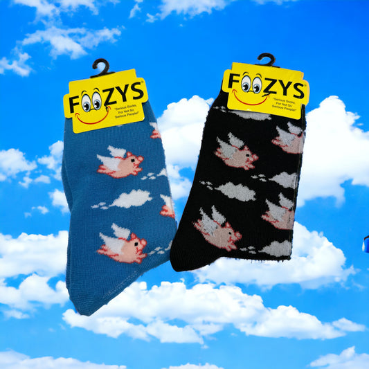 Flying Pigs - Themed Novelty Socks
