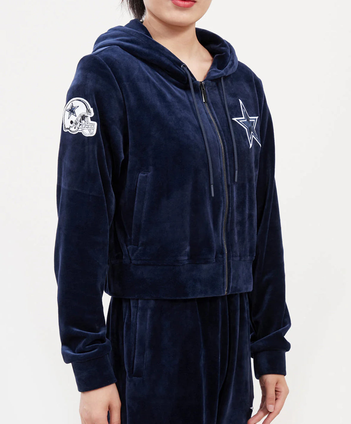 Dallas Cowboys Classic Velour Fz Po Hoodie