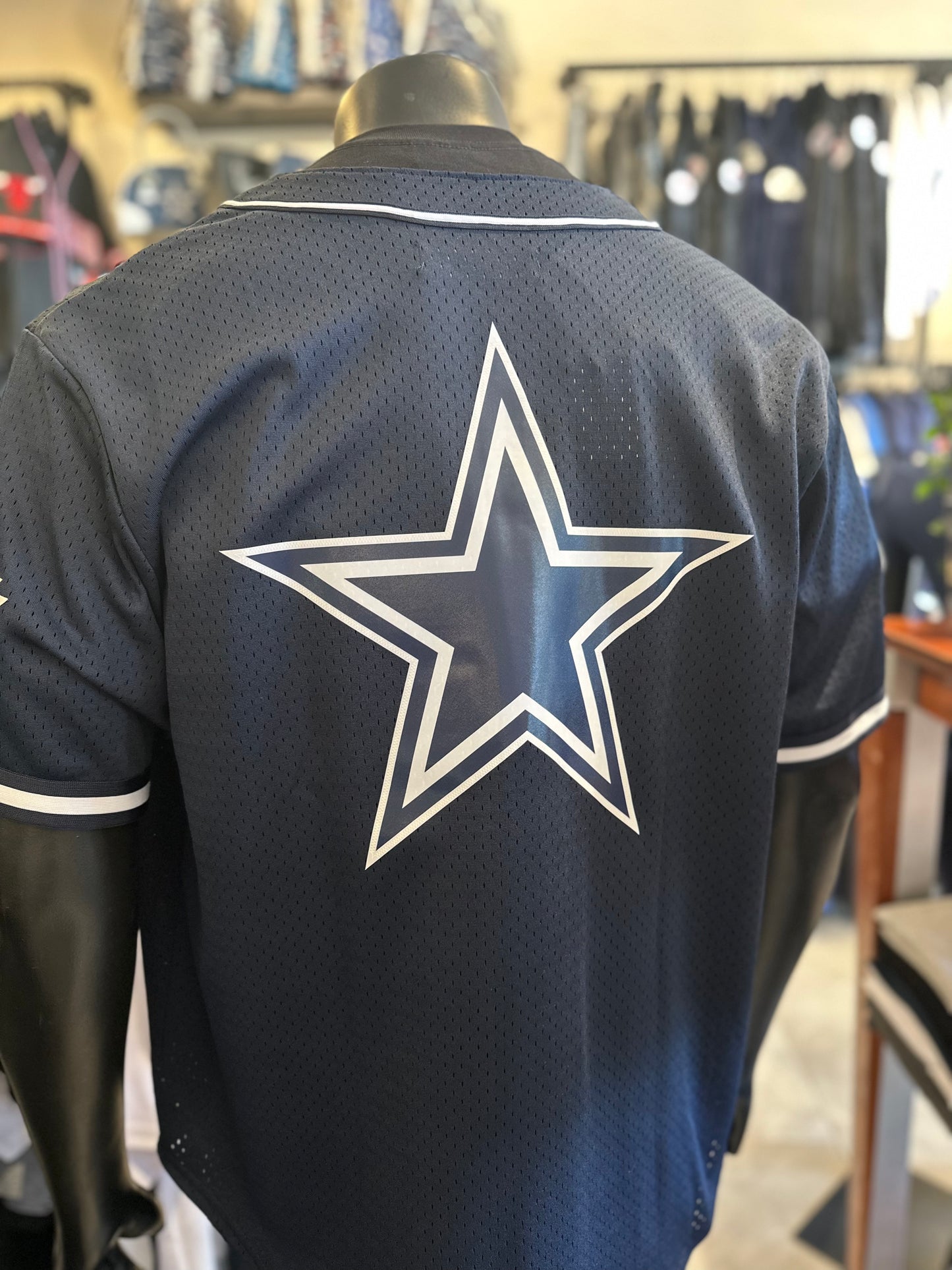 Dallas Cowboys Mesh Button Up Shirt